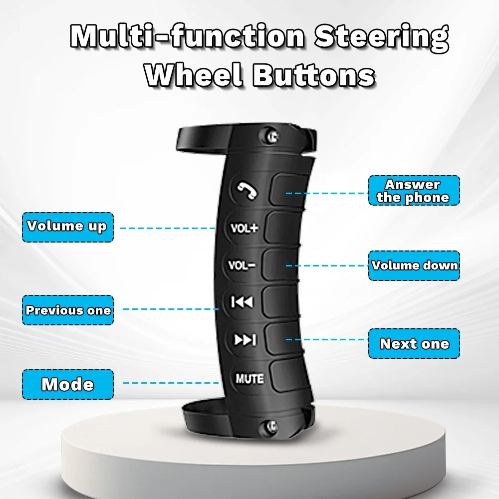 Universal Wireless Steering Wheel Control Button Multi-function Car DVD Player Radio Remote Control for Autoradio Accessories