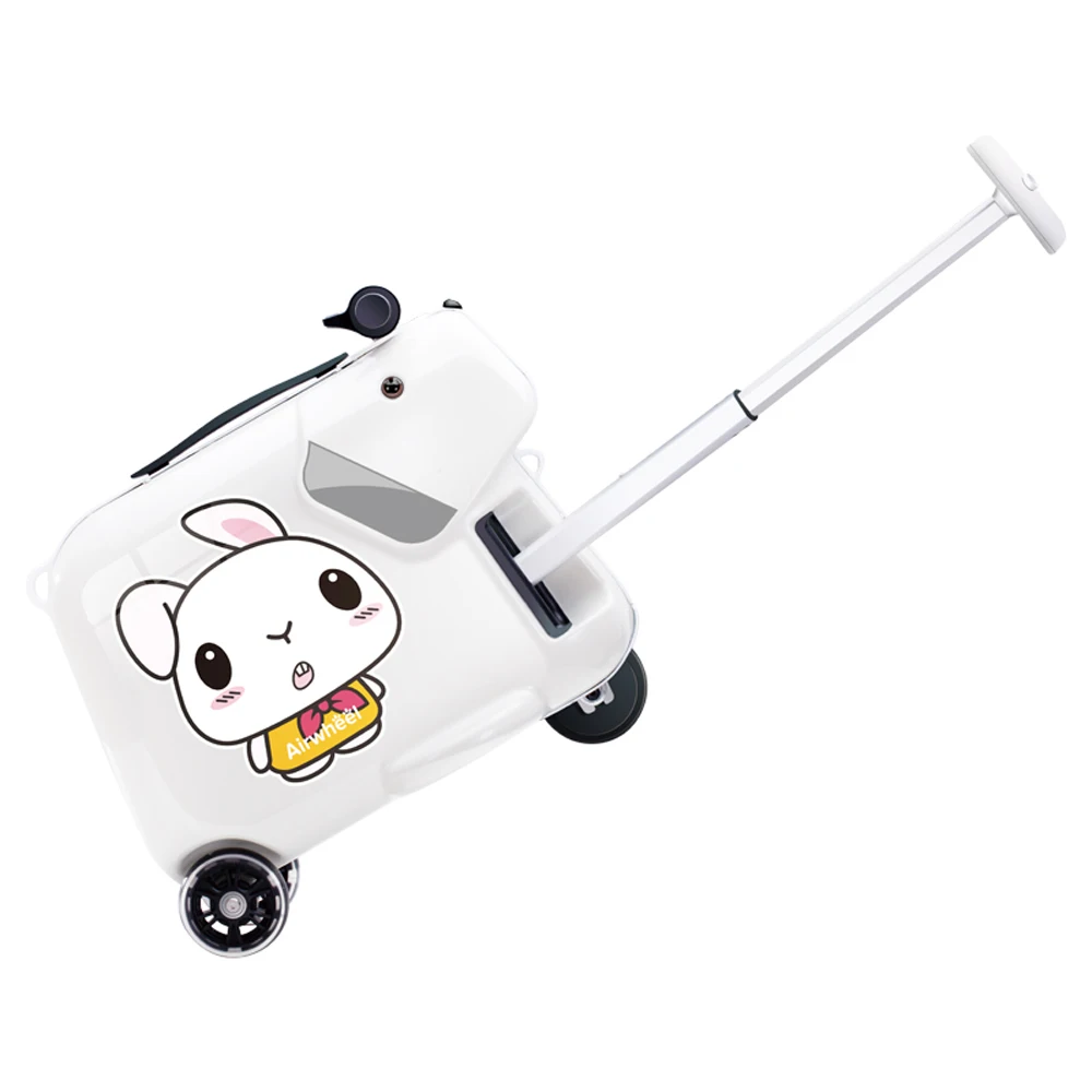 Airwheel SQ3 Kids Travel Bags Hand Suitcase Trolley Ride On Scooter Suitcase Cute Luggage Set Music Player Boarding Allowed