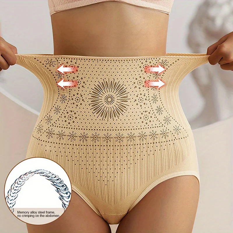 

High Waist Abdomen Briefs Waist Trimmer Hip Lift Body Shaper Seamless Postpartum Panties Body Shaping Pants Breathable Underwear