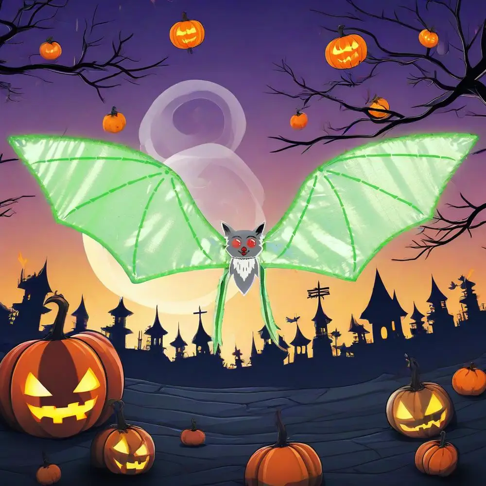 Kostium Nietoperza na Halloween, Skrzydła Wampira, Skrzydła do Cosplayu, Karnawału, Imprezy Tematycznej, Przebrania, Tańca, Występów Scenicznych, Fotografii