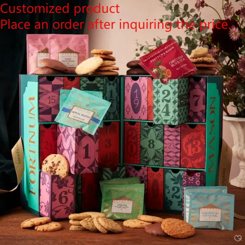 

Wholesale Customization Christmas Paper Gifts Box Advent Calendar Box for Packaging Cookie Chocolate
