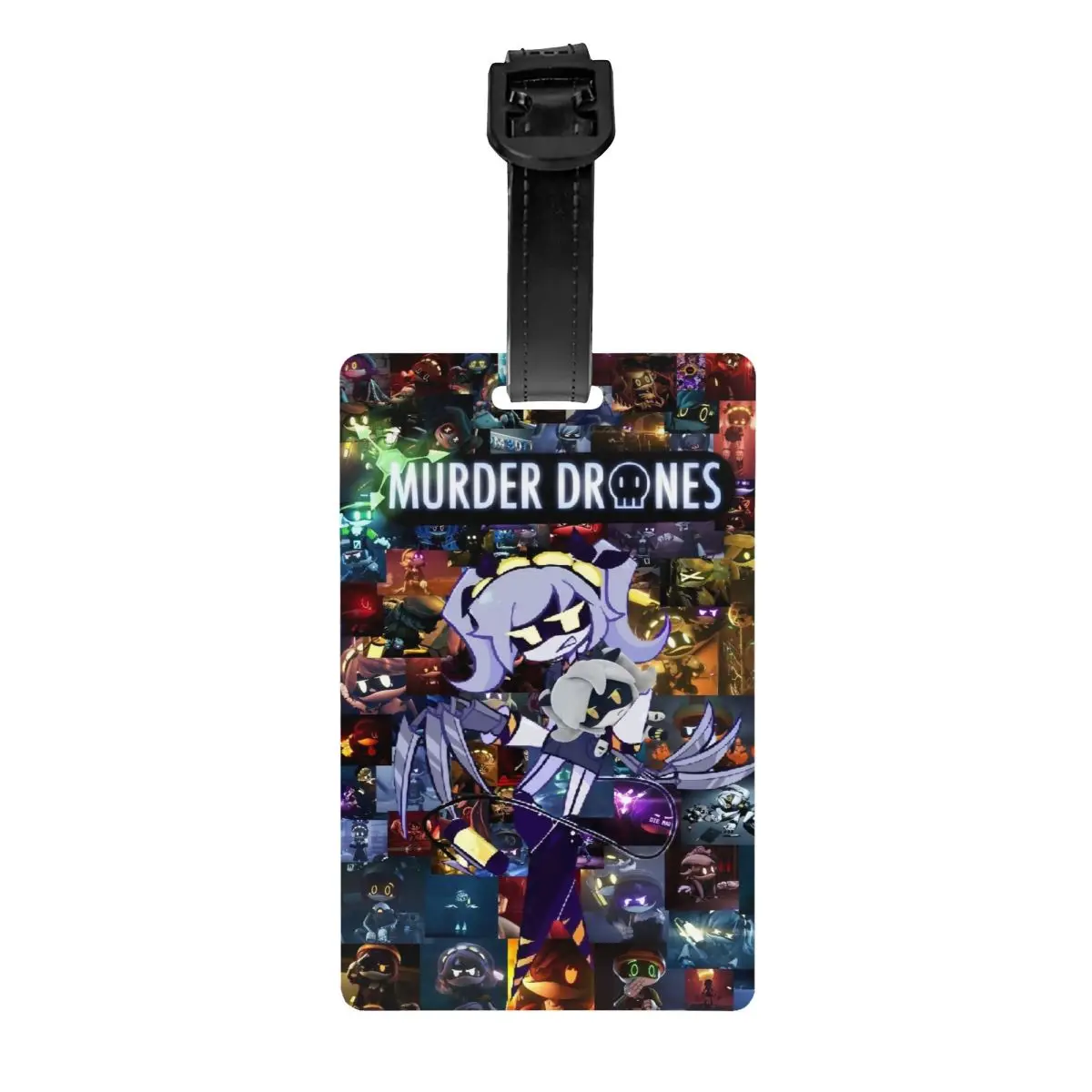 Custom Anime Murder Drones Luggage Tag for Suitcases Fashion Games Movies Baggage Tags Privacy Cover ID Label