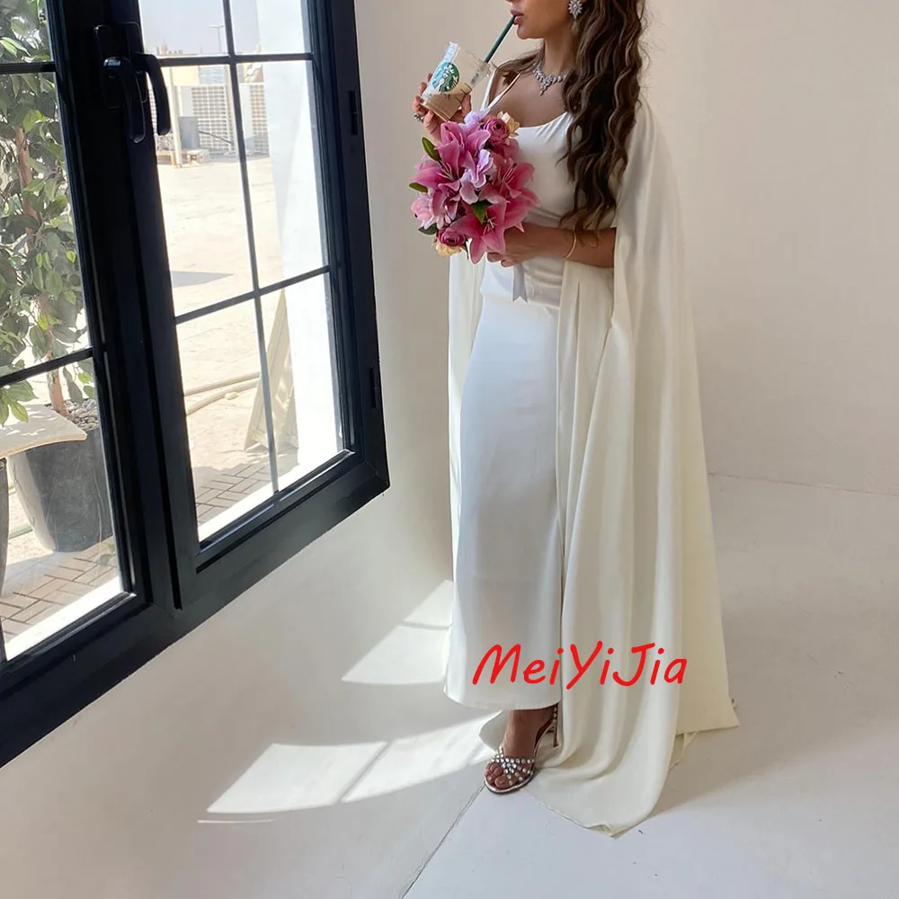 

Meiyijia Evening Dress Floor-Length Mermaid Square Neckline Crepe Saudi Arabia Sexy Evening Birthday Club Outfits Summer 2024