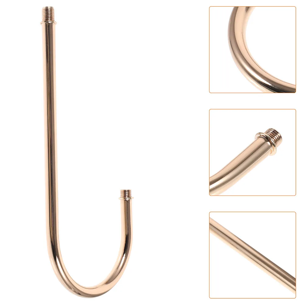 

2Pcs Wall Lamp Curved Threaded Pipe Bent Rod Small Pipe for Corridor Lighting Fixture Stem Kit DIY Lamp Accessories Replacement