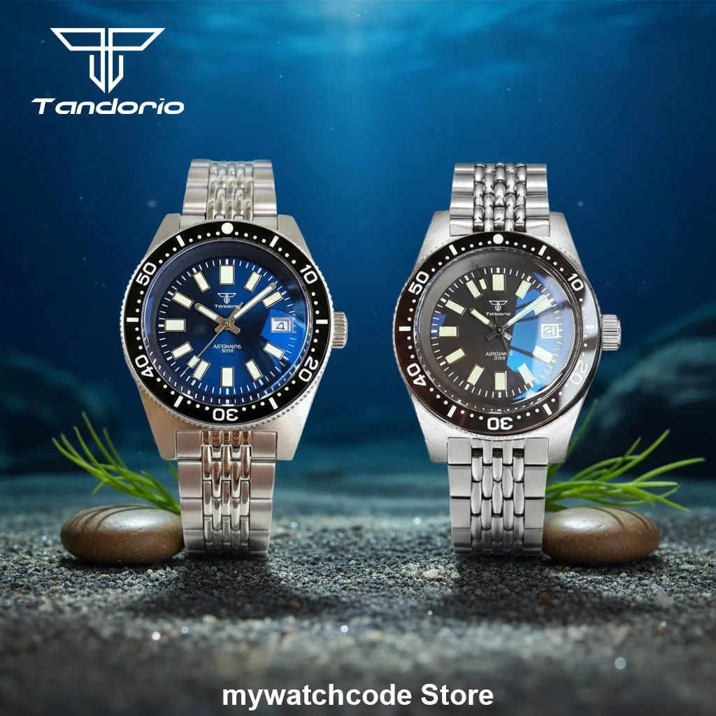 New 62mas Style Waterproof Mechancial Automatic Watch for Men Miyota8215/PT5000 Movement AR Domed Sapphire Glass Sports Steel