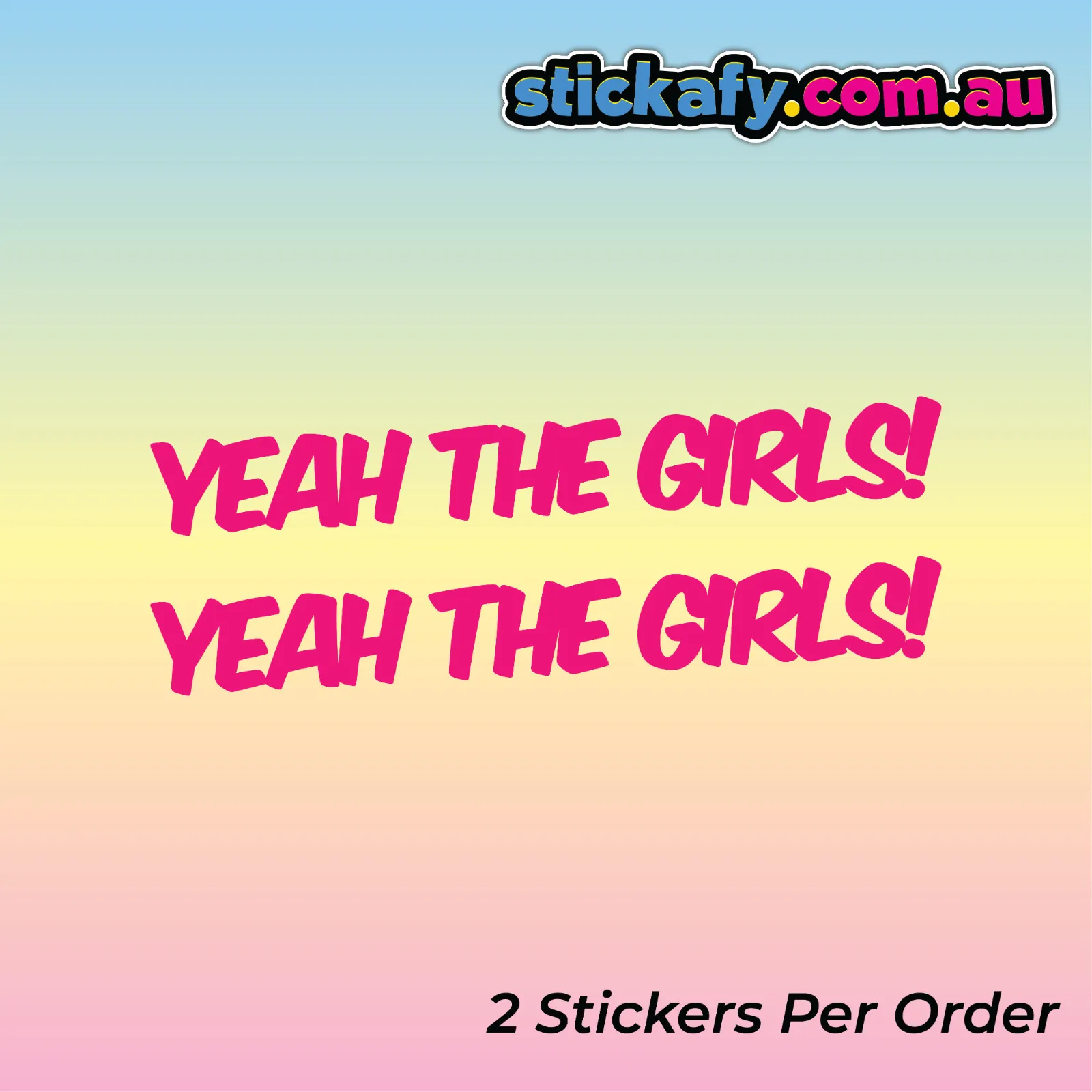 

2 шт., наклейка Yeah The Girls, забавная наклейка на окно автомобиля для ноутбука, бампер