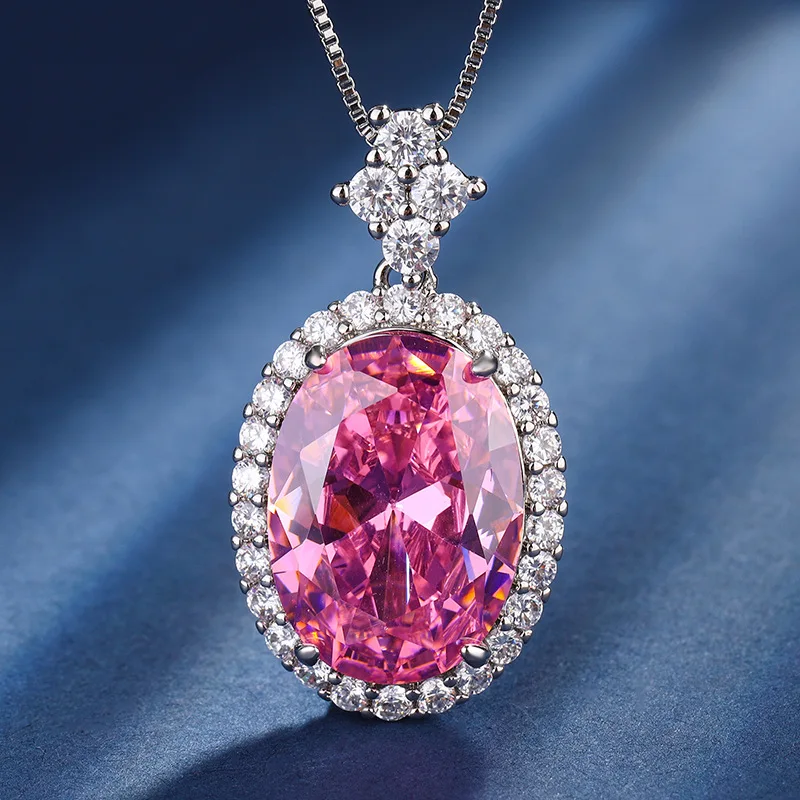 Jewelry Gold Plated Colored Gems Suit Female Denier Shape Birthday Gift Main Stone 13*18-12*16