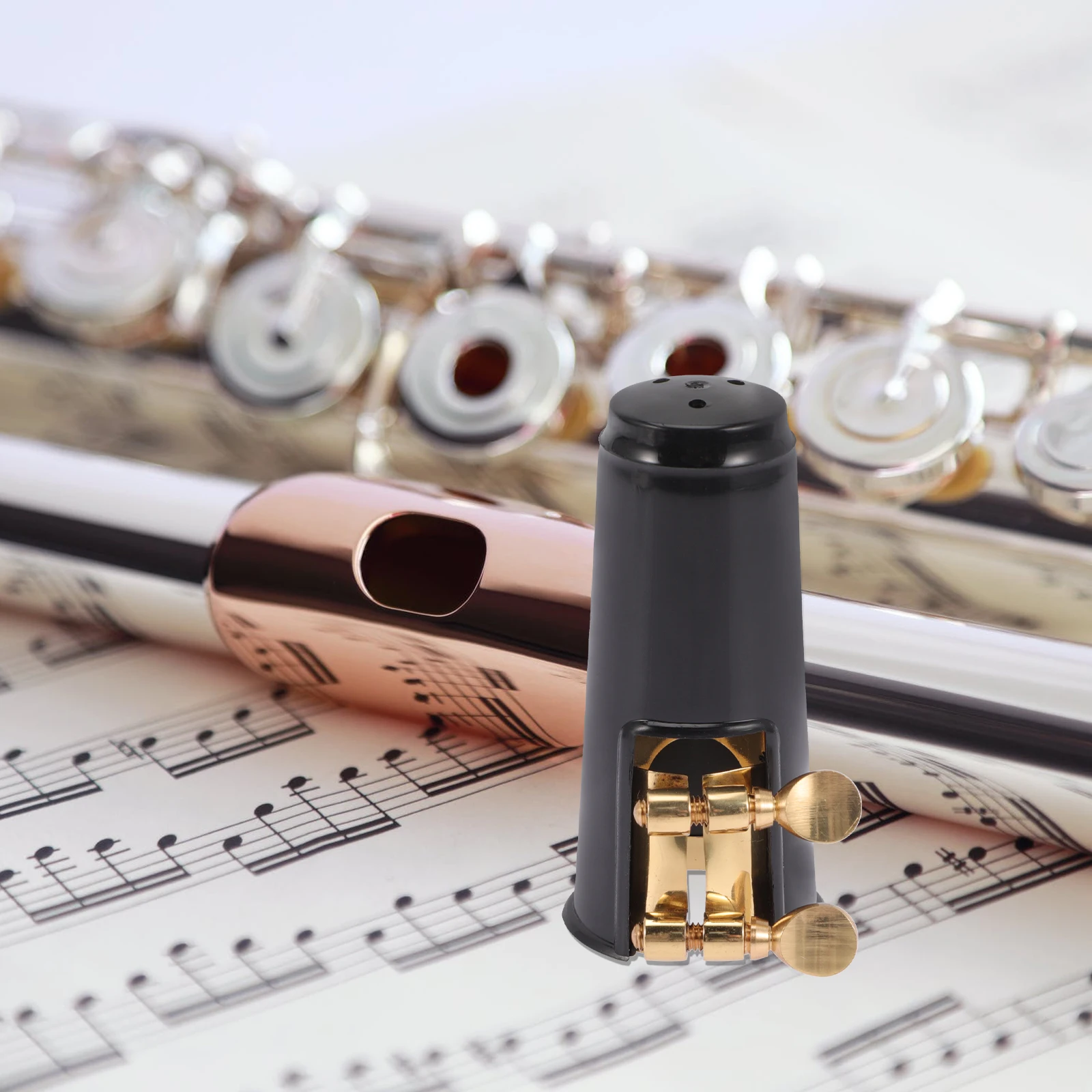 

1Set Alto Saxophone Head Premium Adjustable Sax Clip Durable Ligature Wind Instrument Accessory Compact Lightweight Parts Clamp