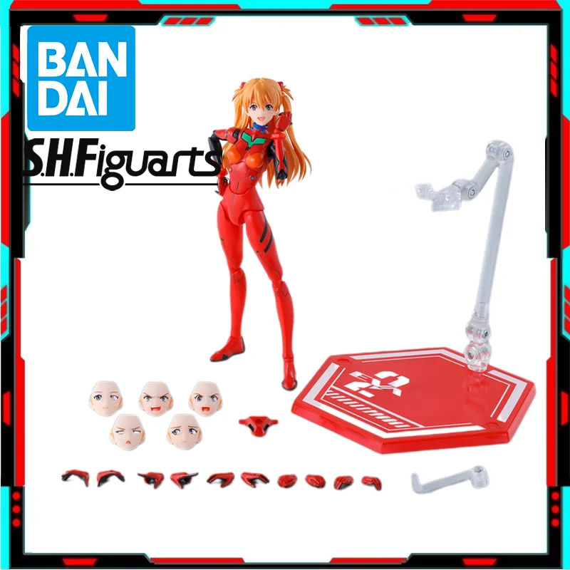 

Оригинальная серия Bandai S.H.Figuarts Asuka Langley Shikinami Evangelion, фигурка аниме, экшн-модель, коллекционные игрушки, подарок