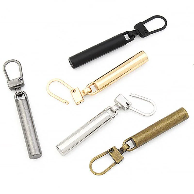 10 قطعة سحّاب معدني قابل للفصل لسحاب المتزلجون رئيس سستة سحب تبويب أكياس الخياطة ذاتية الصنع أسفل سترة السوستة إصلاح أطقم #5