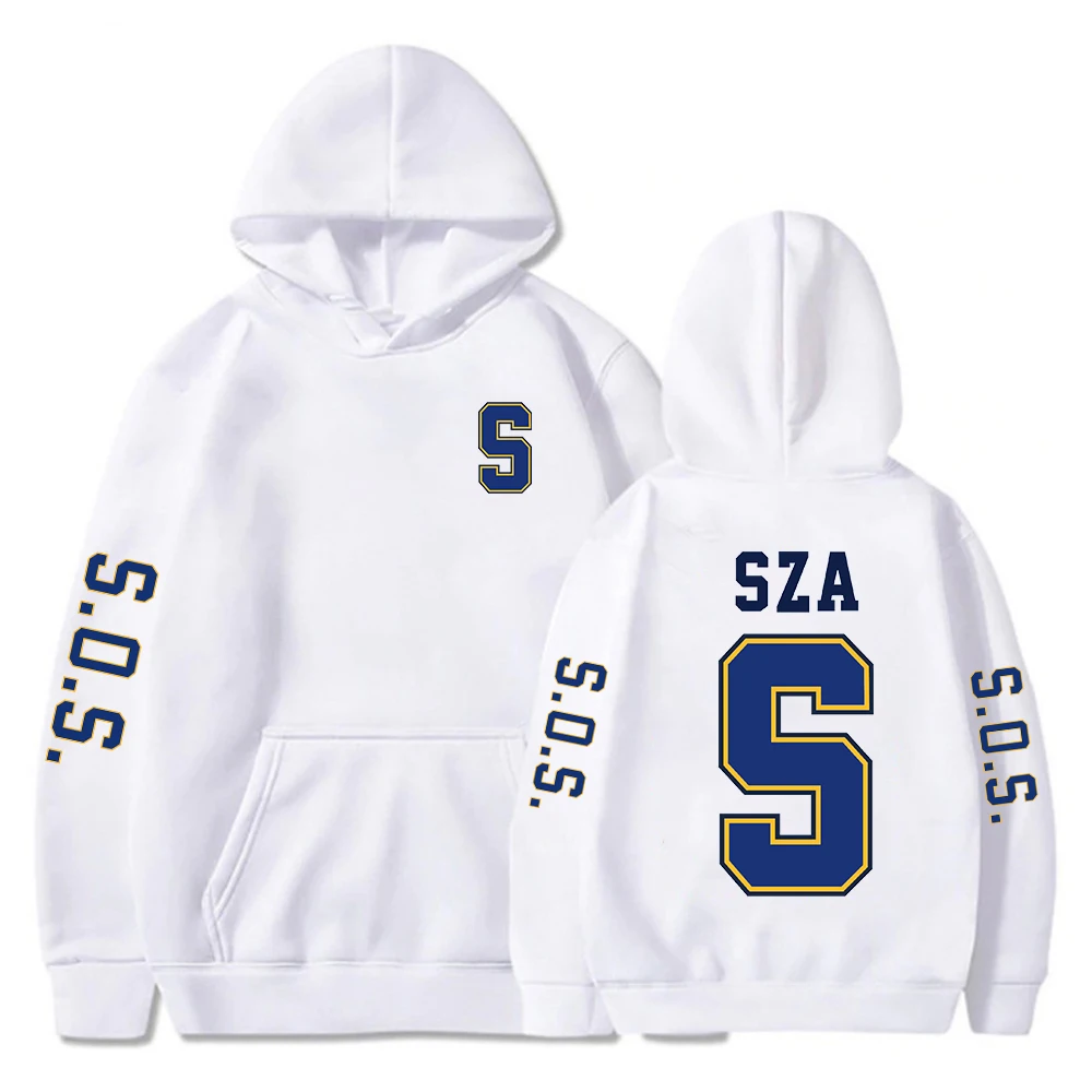 SZA Merch SOS Blind New Album Hoodie Long Sleeve Streetwear Men Women Hooded Sweatshirt 2023 New Fashion Clothes