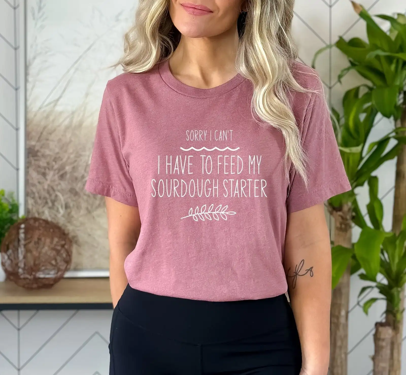 Sourdough Baking T Shirt Lover Sorry I Can'T Have To Feed My Starter Enthusiast For Baker