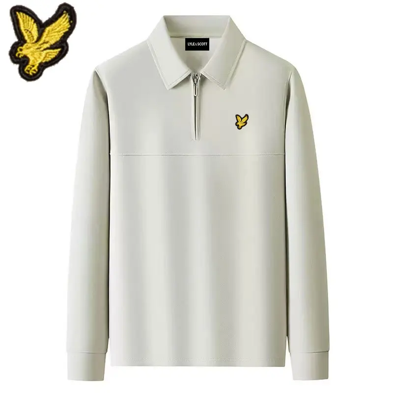 Men's and women's autumn and winter zipper collar LYLE hoodie Eagle embroidery comfortable soft casual and high-quality clothing