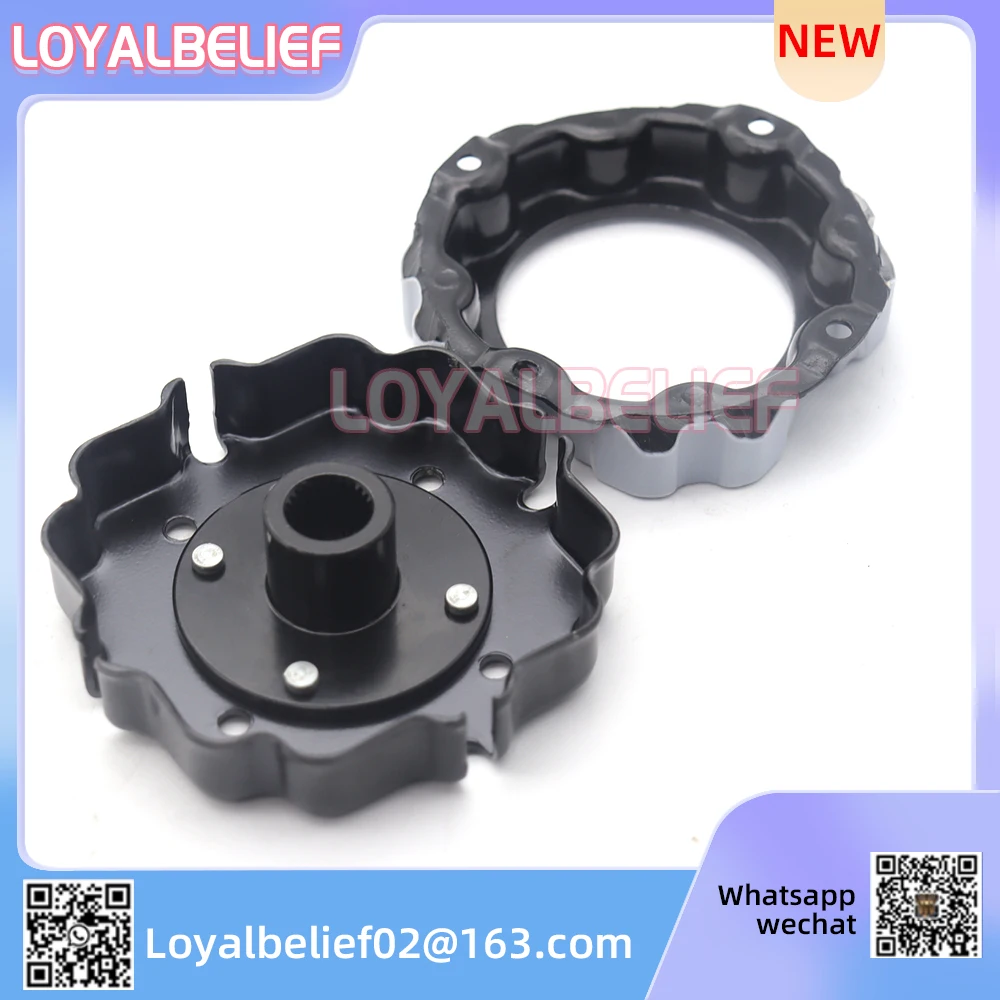 

7SEU17C Компрессор переменного тока, магнитная муфта, металлическая ступица, передняя пластина, резиновый чехол для Mercedes-Benz VAG Cayenne 7SEU17C