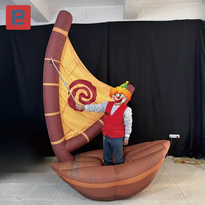 

Inflatable sailboat, party supplies inflatable sailboat model | Musical festival decorations and road signs inflatable boat stag