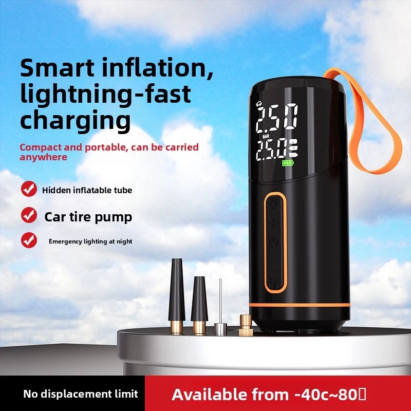 Car-Mounted Wireless Air Pump, Bicycle Pump, Electric Air Pump For Cars, Air Pump For New Energy Vehicles