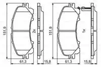 Store code: 986494821 for ten brake pad X TRAIL T32 1.6DCI 1.6DCI 1.6DIG T