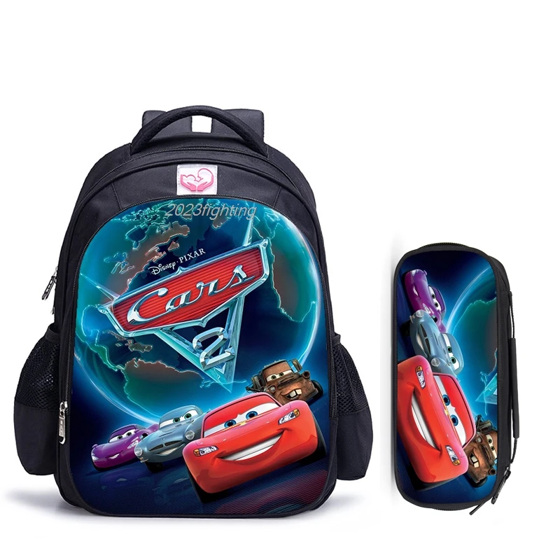 16 Inch Cartoon Pixar Cars Lightning McQueen Children School Bags Orthopedic Backpack Kids School Boys Girls Mochila Catoon Bags