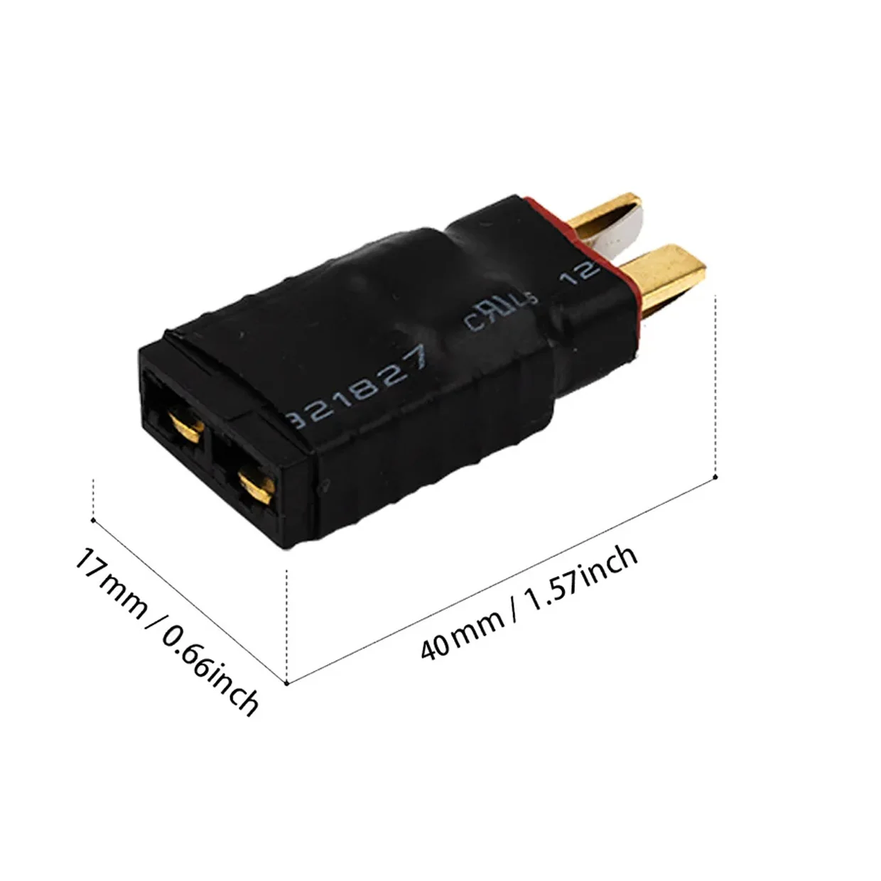 RCXAZ RC XT60 암-수 T 플러그 커넥터 어댑터 무선 RC 리포 배터리 커넥터 딘스 수-XT60 암용