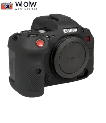 R5C ฝาครอบซิลิโคนยางซิลิโคนกล้องสําหรับ Canon EOS R5C สีดําสีแดงสีขาวสีเหลืองสีเขียว