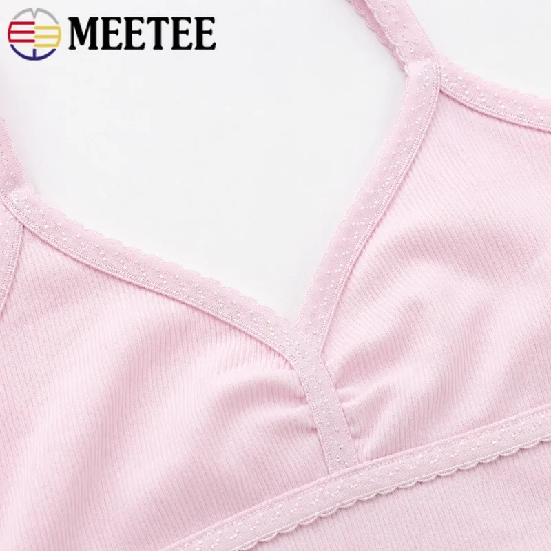 10/20M 11mm Elastic Band Double-layered Folding Lace Rubber Ribbon Bra Underwear Shoulder Strap Stretch Tape Sewing Accessory view 5
