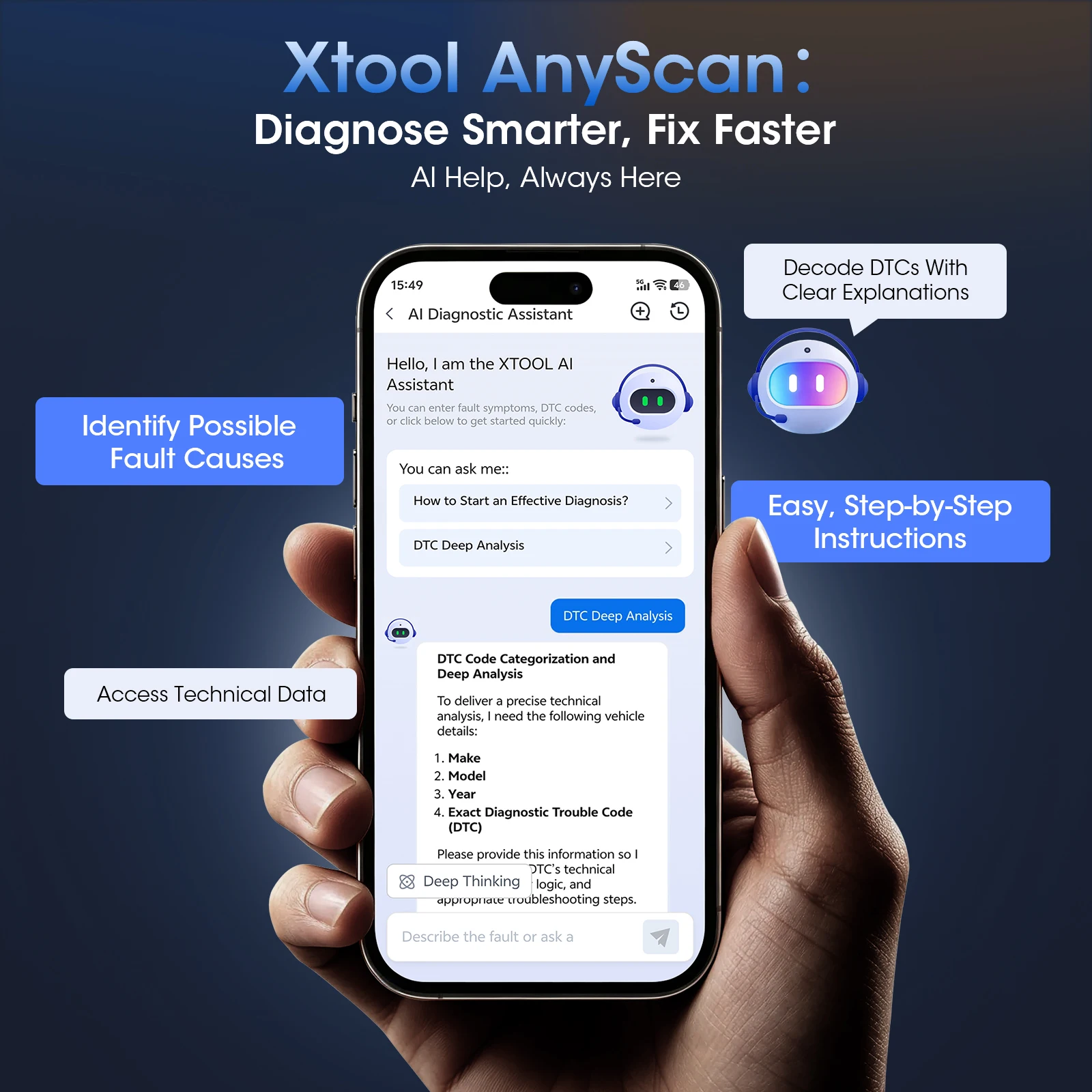 XTOOL Newest A30M Wireless OBD - огляд і ціна Obd2 Scanner Bluetooth Android