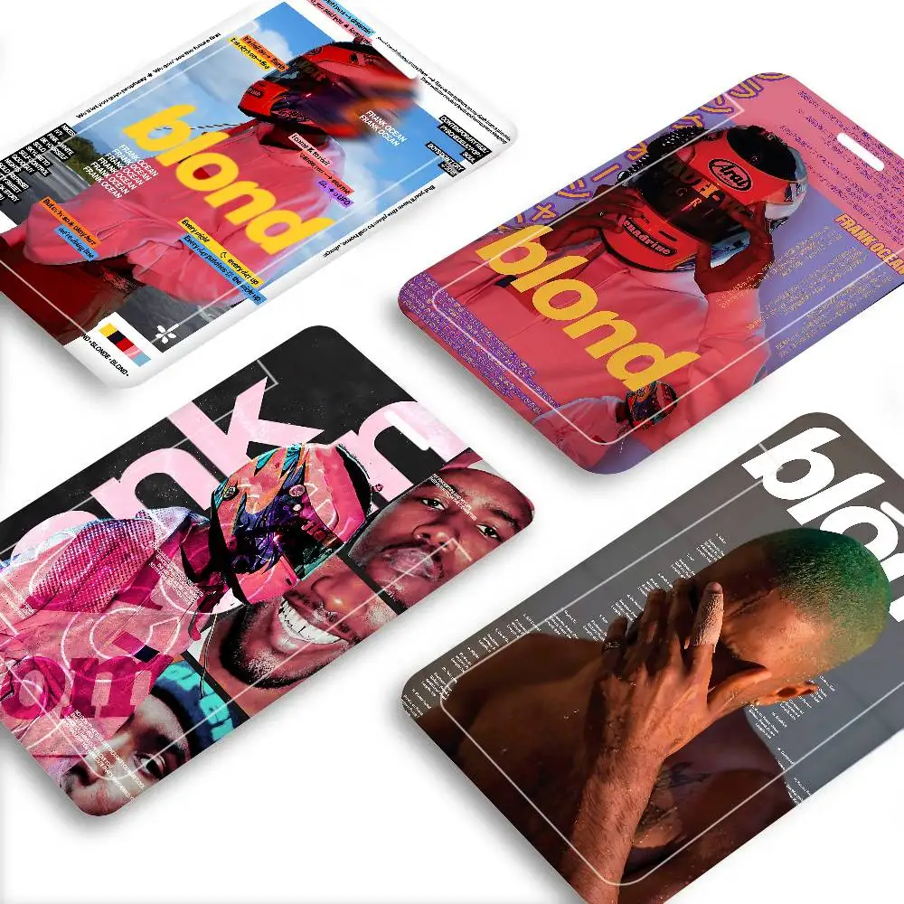 

Держатель для кредитных карт Blond F-Frank O-Ocean Singer, 1 шт., с ремешком на шею, для банковских карт, проездных, удостоверений личности, студенческих пропусков