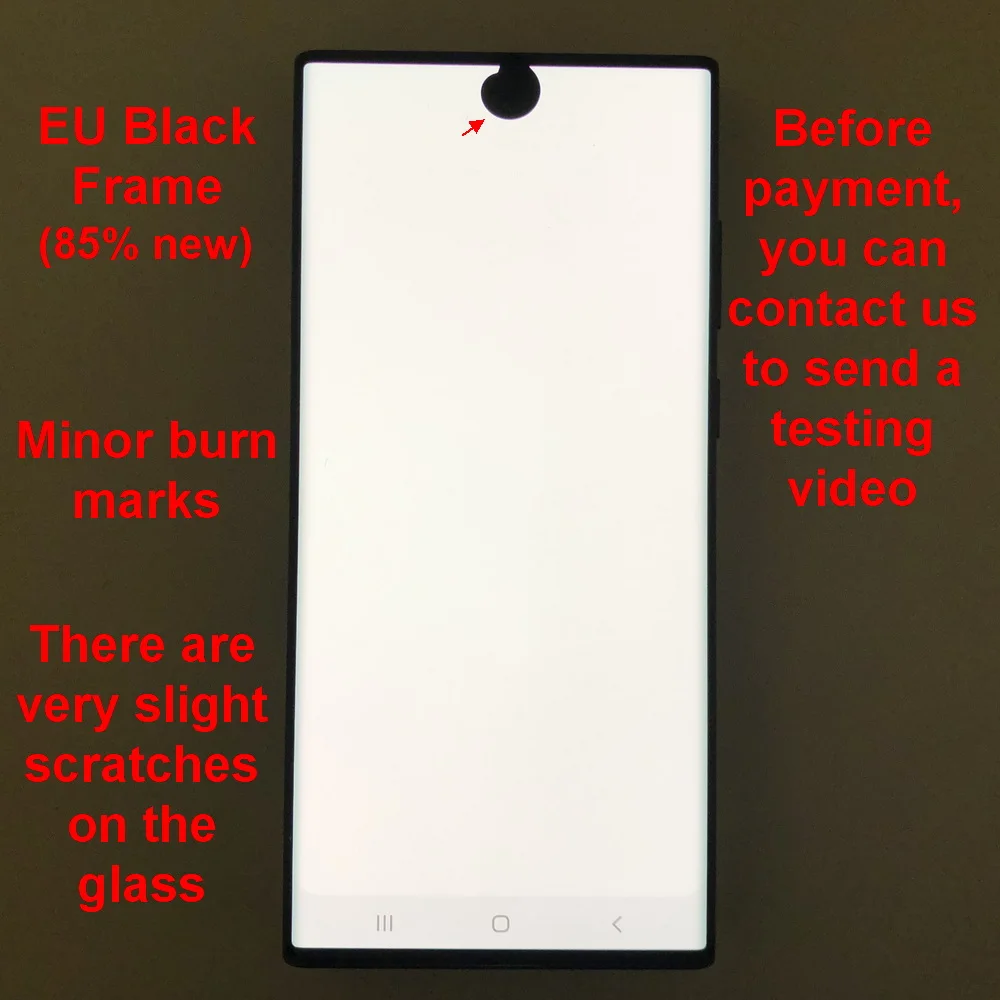 120 Hz Super AMOLED For Samsung Galaxy S22 Ultra LCD S908 S908B S908E Screen Display Touch Screen Digitizer With defects screen