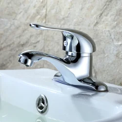 Wash Basin Faucet Washbasin Keys Double Hole Basin Faucet Sink Mixer Tap Bathroom Single Handle Basin Washbasin Faucet