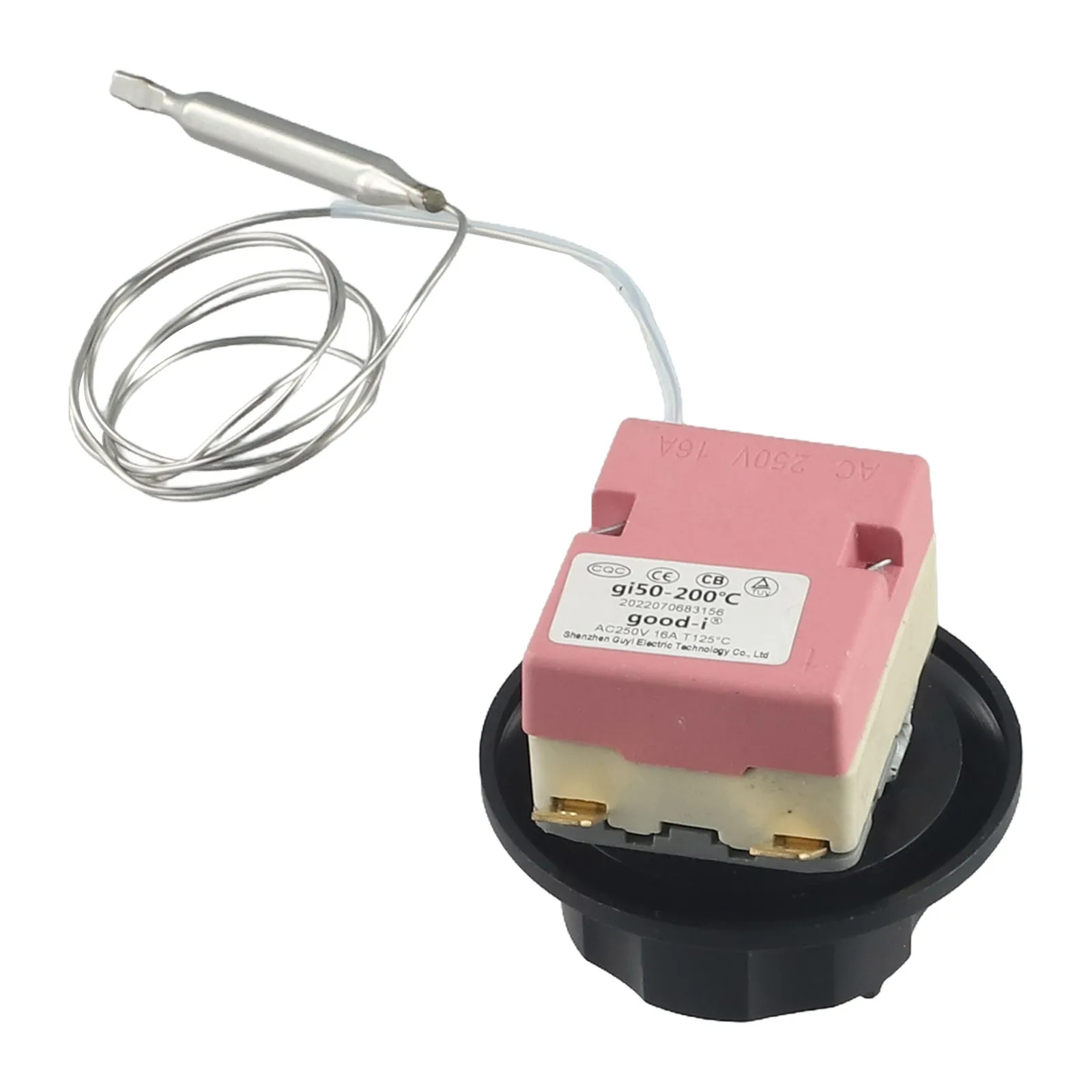 1pc Electric Oven Thermostat 60-200℃ 2 Pin Adjustable Temperature Controller Switch Home Improvement Electric Oven Accessories