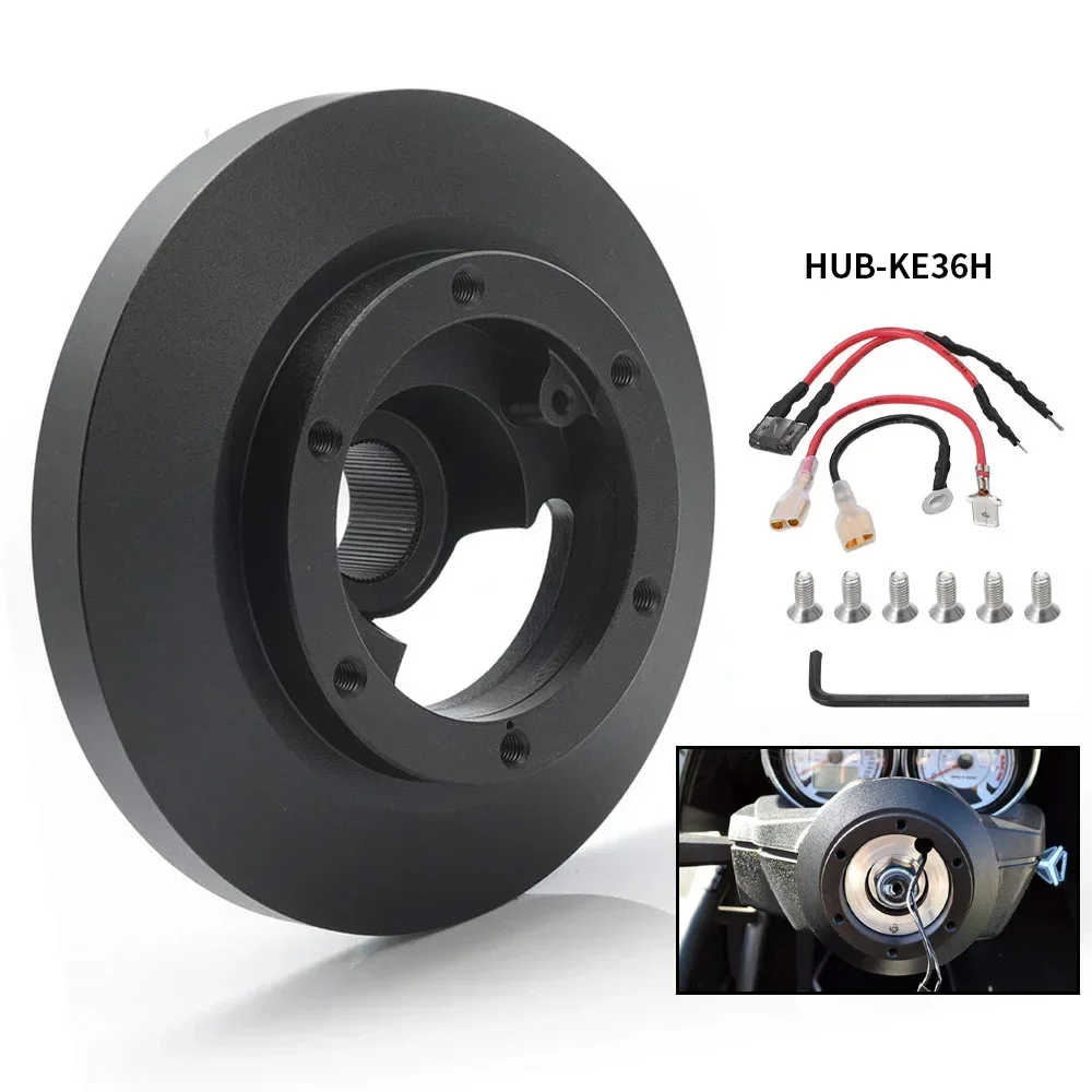 For BMW Z3 E36 E37 95-98 6 Bolt Short Steering Wheel Hub Boss Adapter Racing Modification Kit