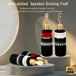 HI-End Terminal Binding Post Conector Banana Plug Speaker Binding Post Audiophile Speaker Connector Amplifier Sound Audio