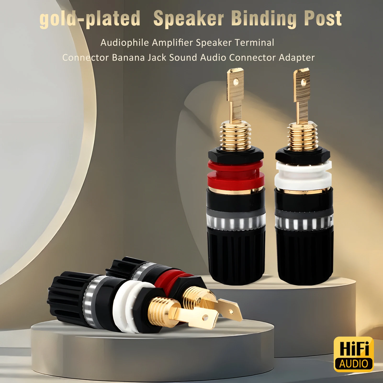 HI-End Speaker Binding Post Audiophile Speaker Terminal Binding Post Conector Banana Plug Connector Amplifier Sound Audio