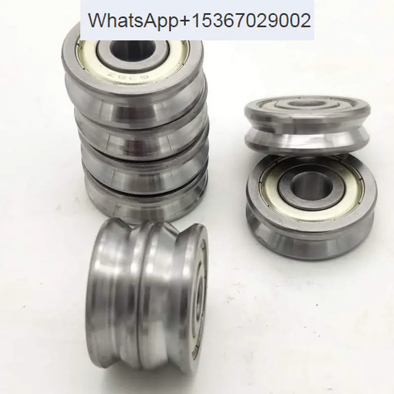 20PCS  U-groove, V-groove H-groove, wire passing through wire, copper wire straightening bearing 606 626 636 696 686 MR126 MR106