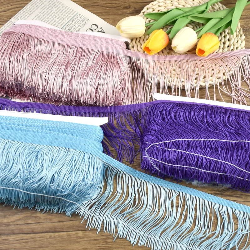 

2/5M 10CM Tassel Fringes for Garment Latin Dress Bag Decoration Lace Trim Ribbon Curtain Skirt Trimming DIY Sewing Accessories