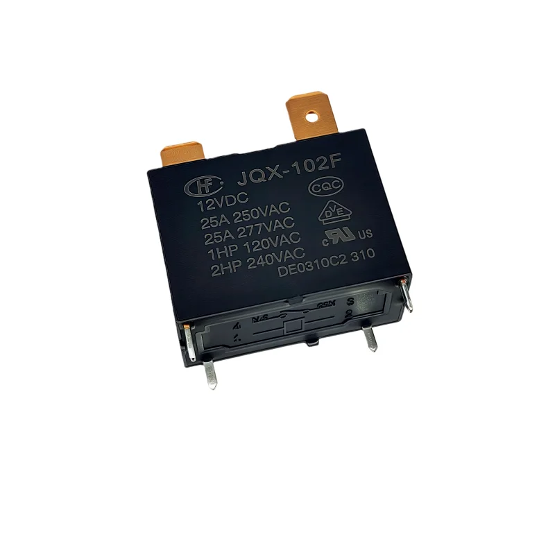 5PCS brand new original air conditioning relay JQX-102F-12VDC, set of normally open 2-pin 4-pin 20A