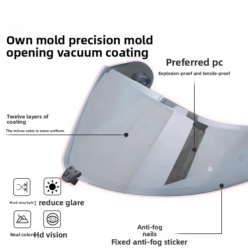 خوذة دراجة نارية لـ OGK Kabuto Aeroblade 5/6 F-17 قناع فوتوكروميك مضاد للضباب UV400 ملحقات الدراجة بعدسة مزدوجة سريعة الإصدار