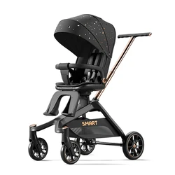 High View Draagbare Kinderwagen Compacte Lichtgewicht Reiswandelwagen Voor Baby 'S En Peuters Met 360 ° Draaibare Stoel