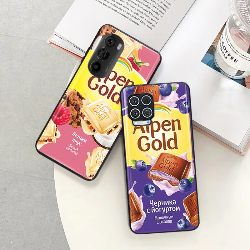 Matte Phone Cases for Motorola Moto G31 G50 G30 G51 G60 G71 G22 G32 G52 G72 G53 G73 G9 Red Chocolate Alpen Gold Black Soft Cover