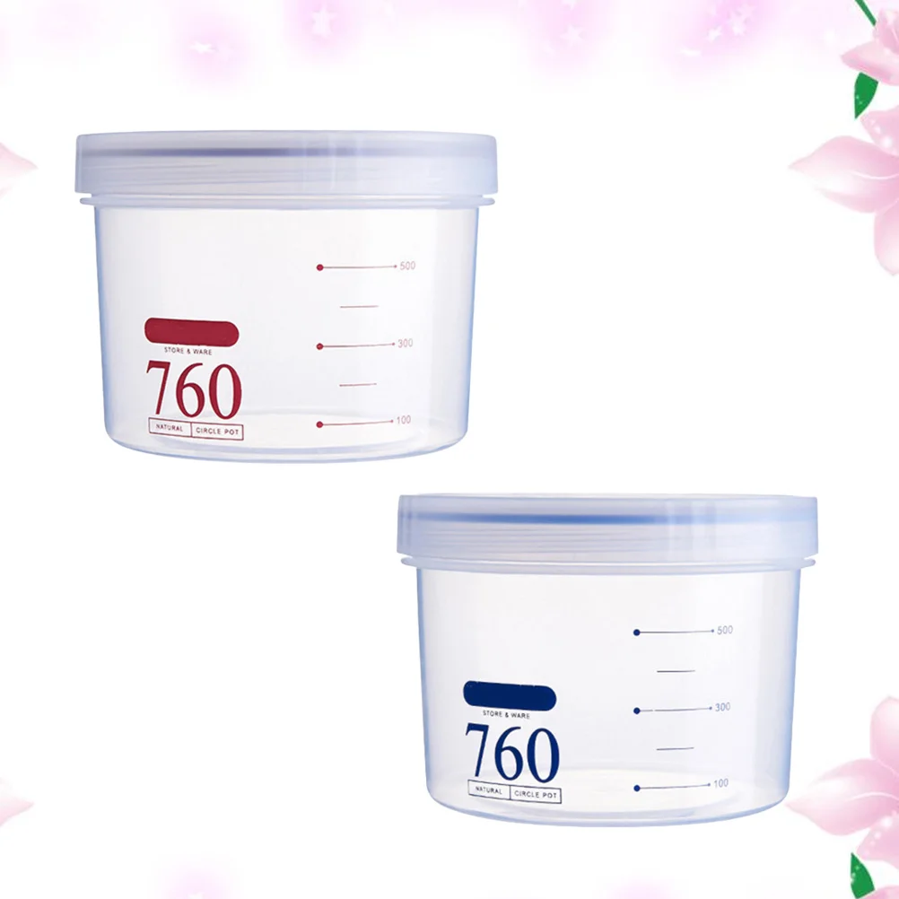 

760Ml Airtight Food Storage Container Bpa-Free Transparent Plastic Dry Food Jar Leakproof Cereal Snacks Rice Flour Keeper Pantry