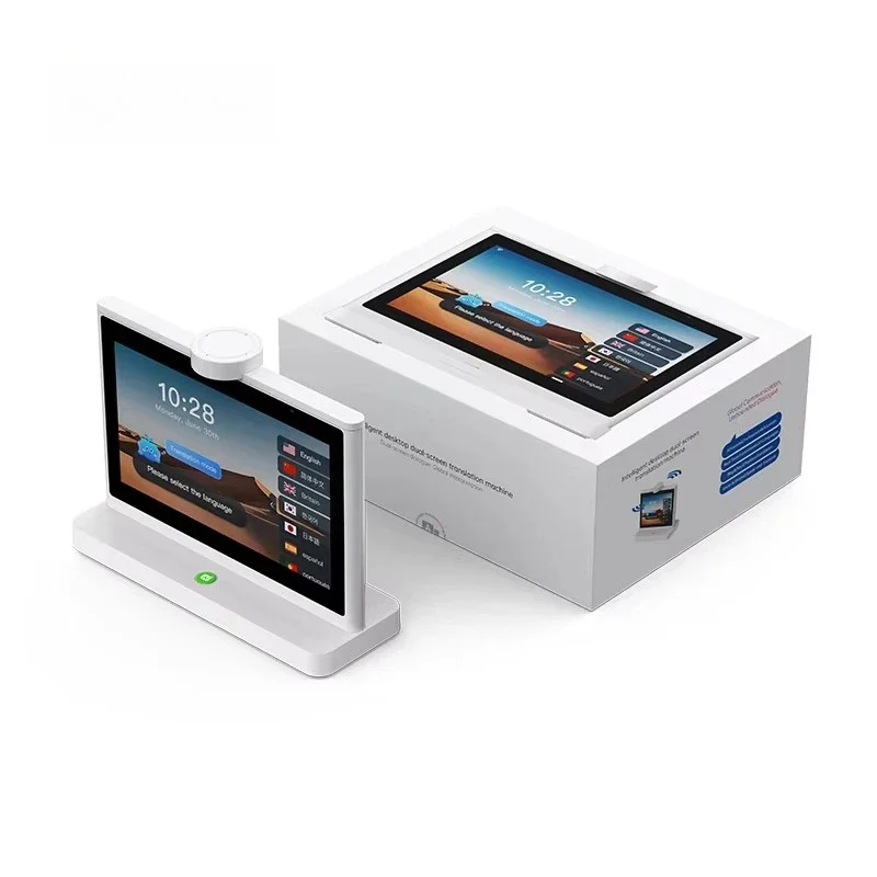 AI Dual-screen Collaborative Intelligent Translator Independent Display Screen Supports Face-to-face Interaction