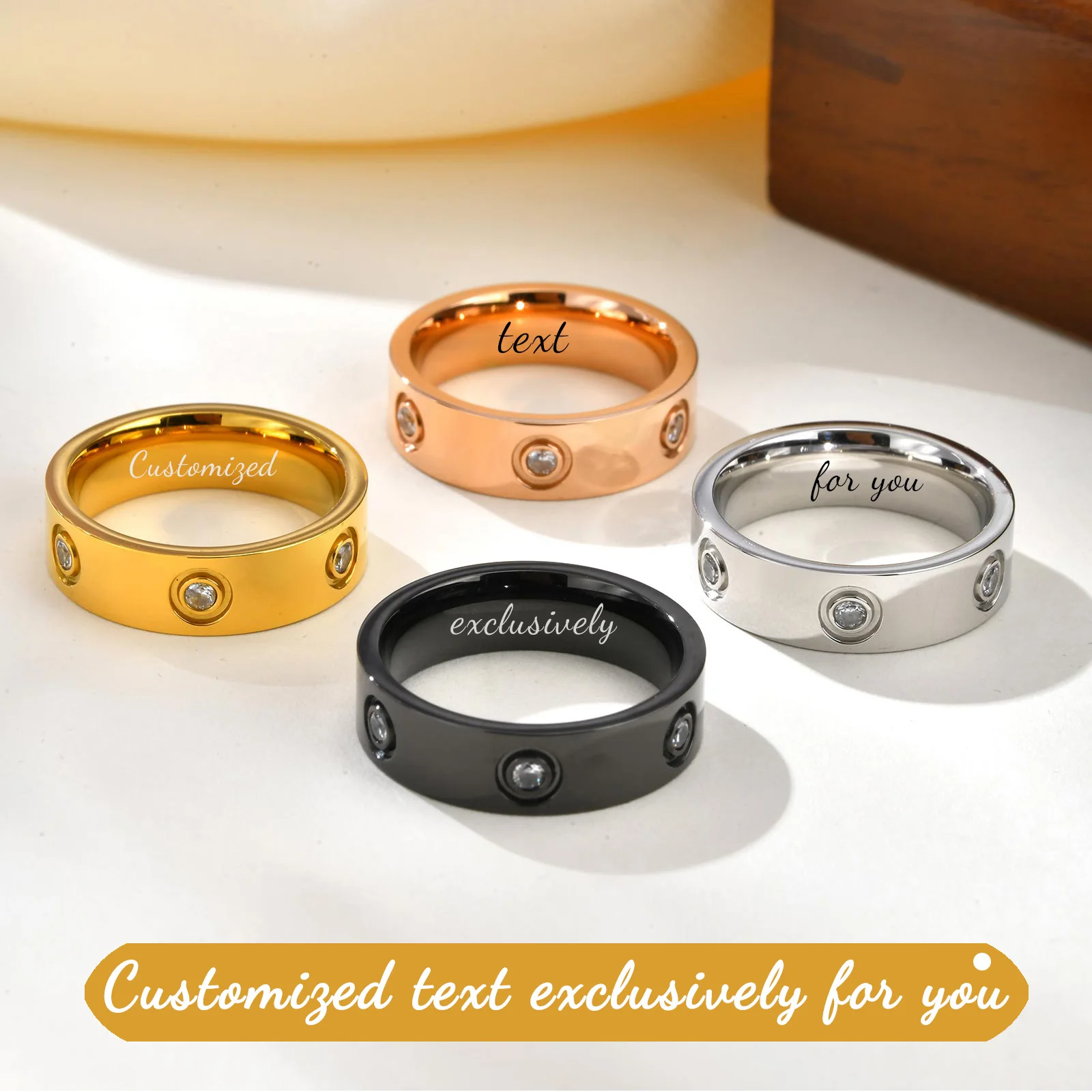 18K مطلية بالذهب خاتم مخصص للنساء موضة مايكرو معبد Cubiz الزركون خواتم الاصبع الإناث مجوهرات الخطوبة اكسسوارات 2026 #2