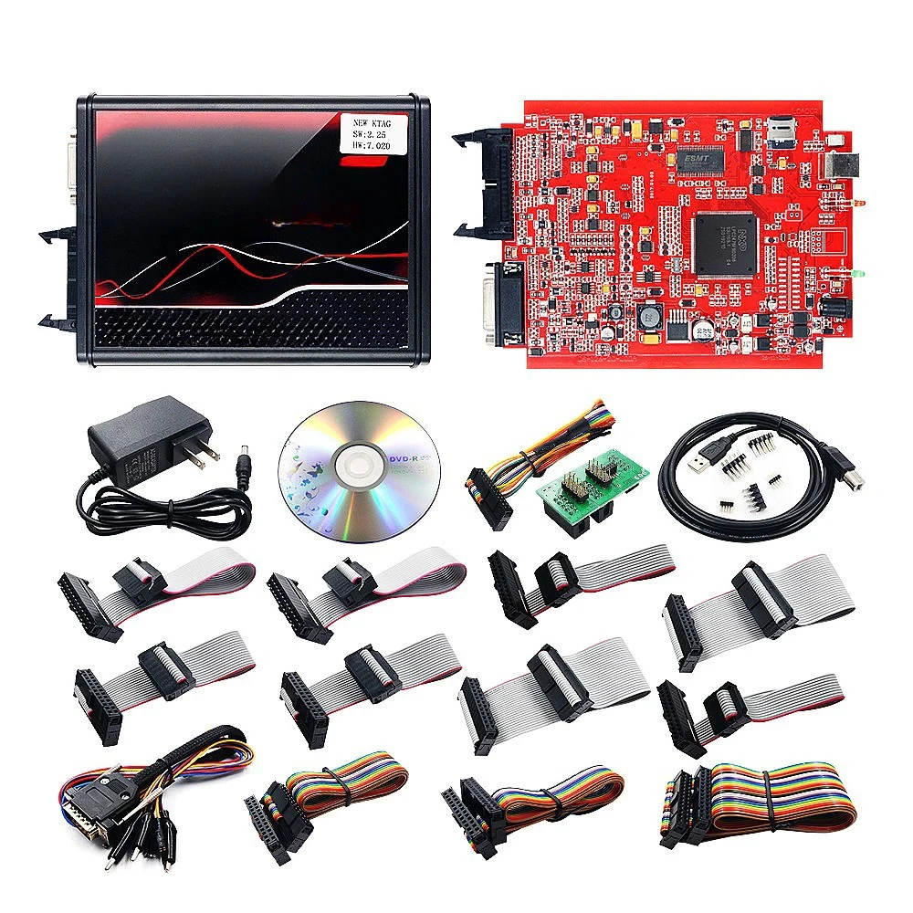 European version of red board KTAG V2.25 K-TAG 7.020 KTM100 ECU programmer No point limit