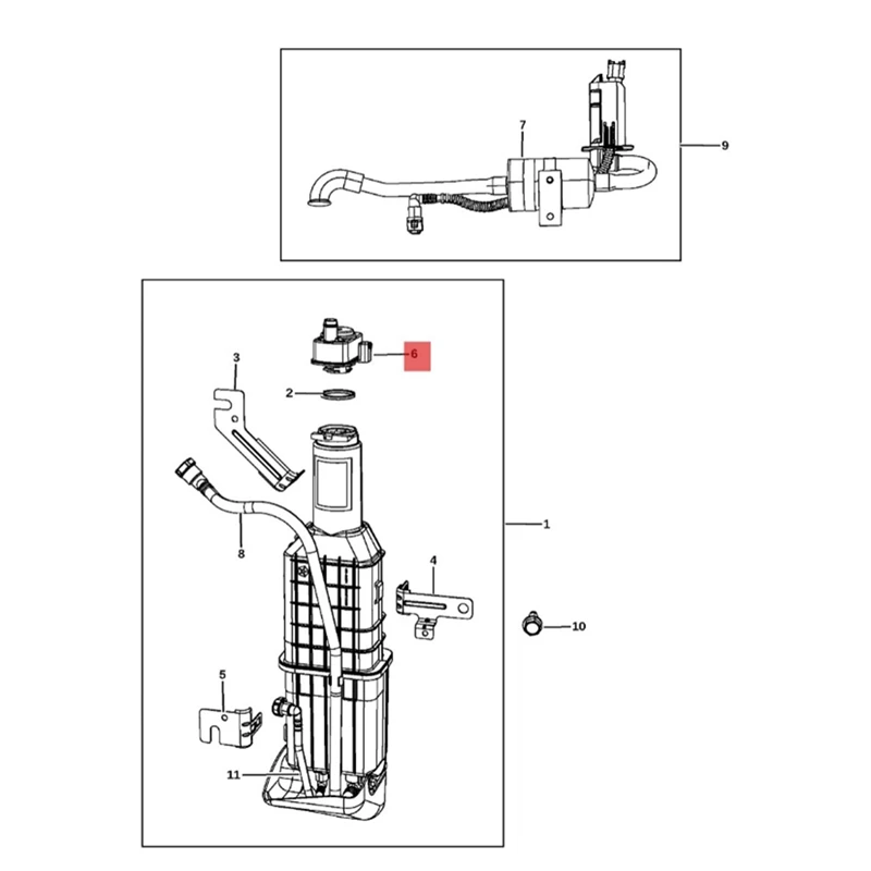 4861962AA Car Evaporative System Integrity Module Detector Parts For Jeep Dodge Chrysler Charger RAM Fuel Vapor Detection Pump
