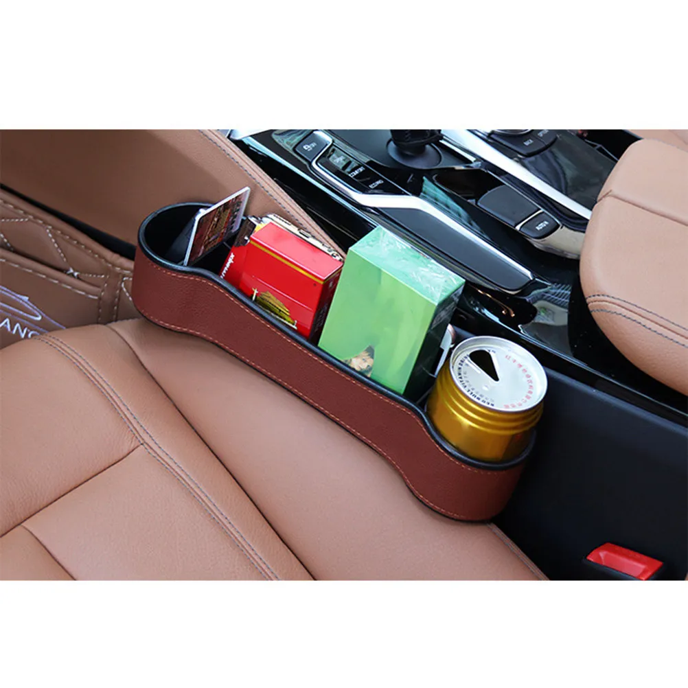 1Pcs Car Seat Gap Organizer Box Premium Plastic Material for Phone Wallet Keys Cards Coins Saves Space Easy Installation