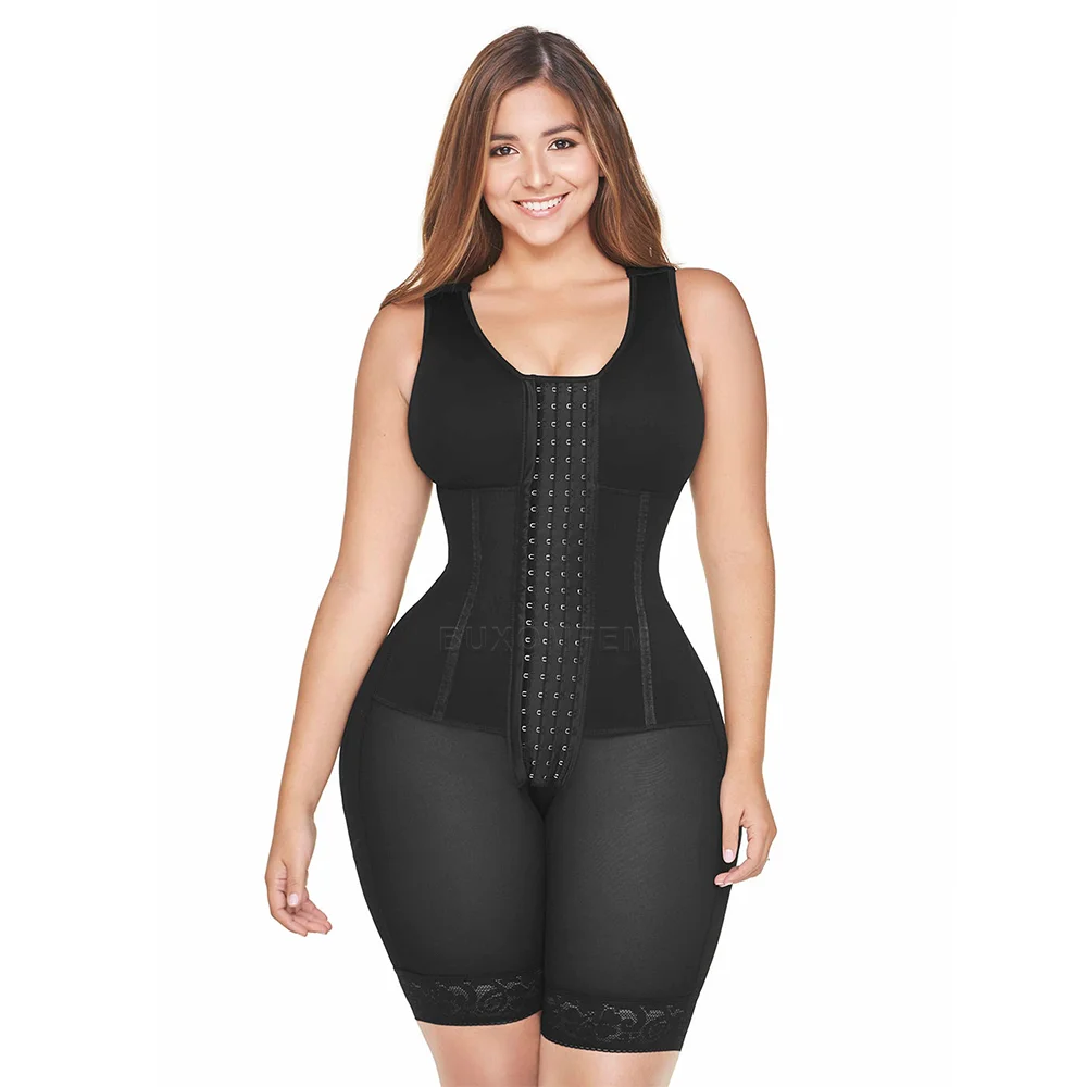 

Covered Chest Sleeveless One-Piece Body Shaper Bodysuit Shapewear with bra Slim Fit Adjustable Slim Body Shape with Hook Eyes