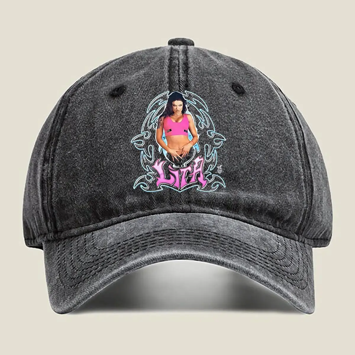 

Lita Xtreme Beauty 2000 wrestling - related graphic for a sports - and - entertainment - themed desi Washed Baseball Cap