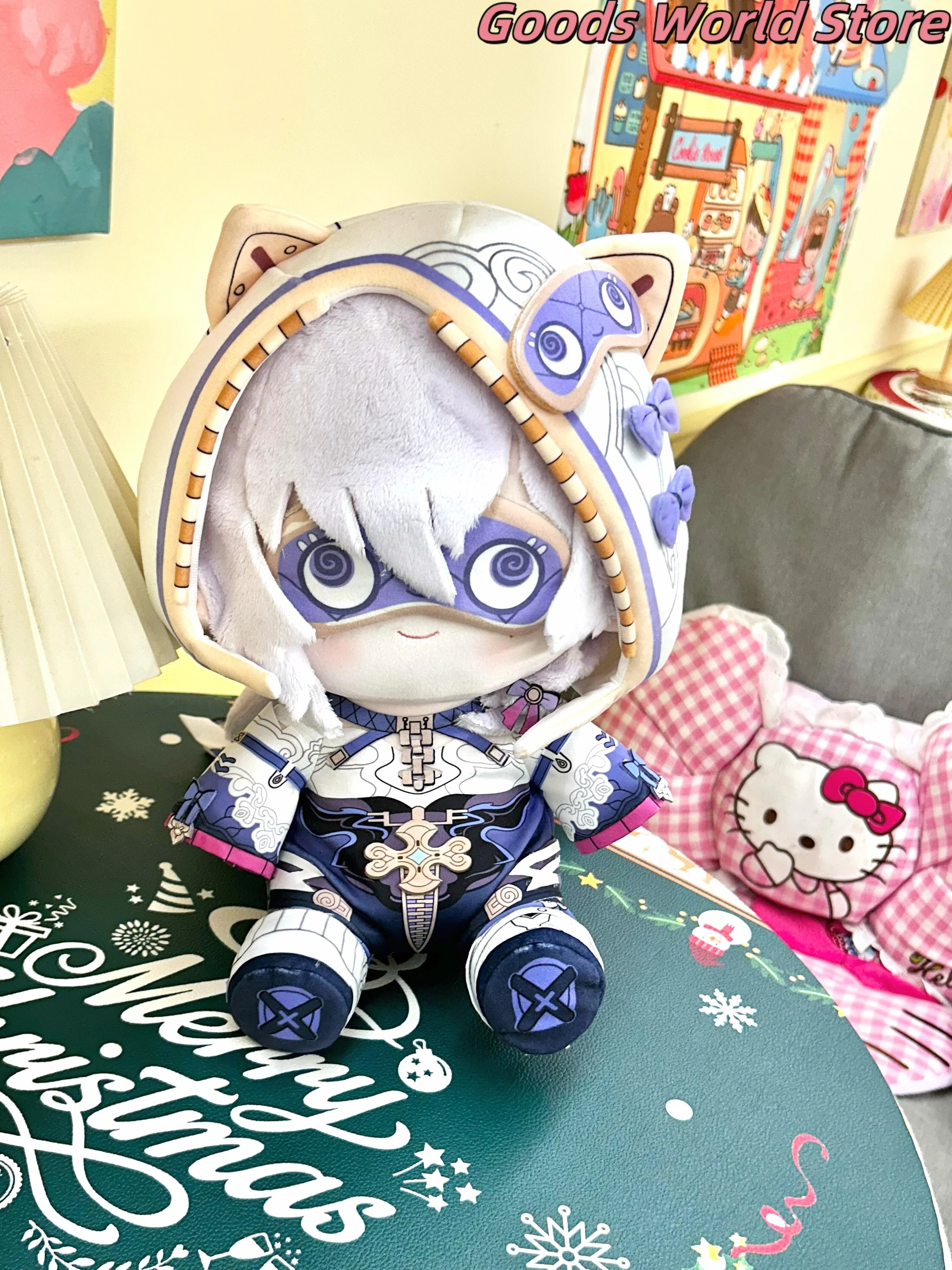 

In stock Theresa Pillow 30cm Sitting posture model ornament Game Honkai Impact 3 Theresa Cosplay Costume Anime Halloween Gift ﻿