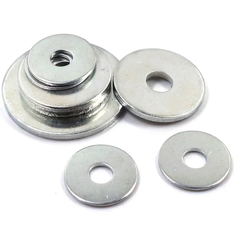

Flat Washer White Zinc M2 M2.6 M3 M4 M5 M6 Thickness 0.5mm-1mm Galvanizing Big Metal Gasket Meson Plain Washers