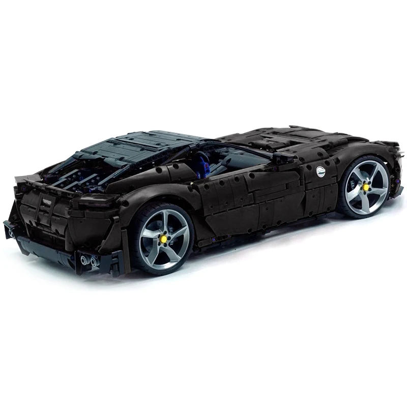 MOC-123057 التقنية 1:8 سوبر سيارة رياضية نموذج الجمعية اللبنات الطوب لتقوم بها بنفسك لغز لعبة عيد الميلاد هدايا عيد الميلاد للأطفال